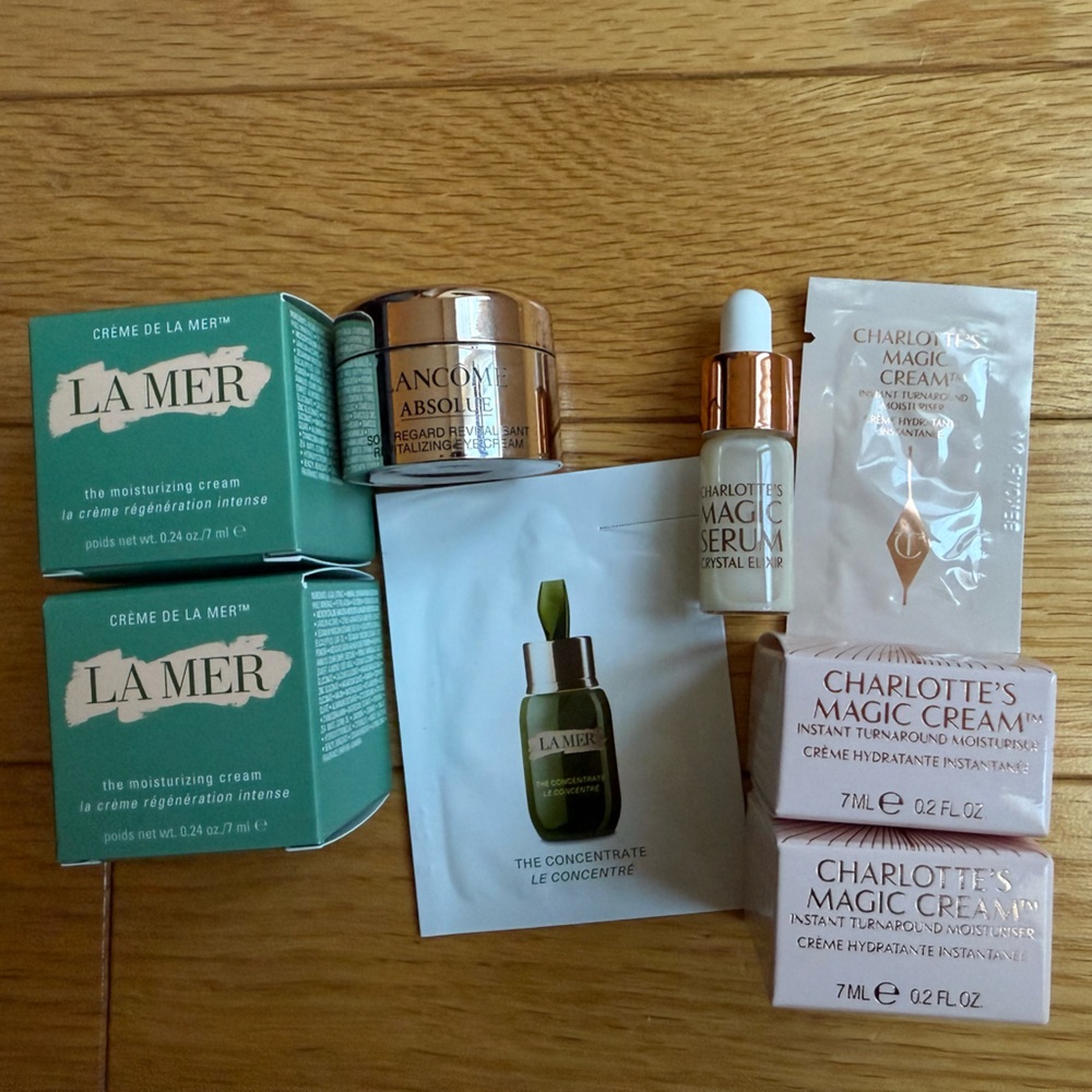 2/$45 La Mer, Lancome and Charlotte Tilbury Skincare Set